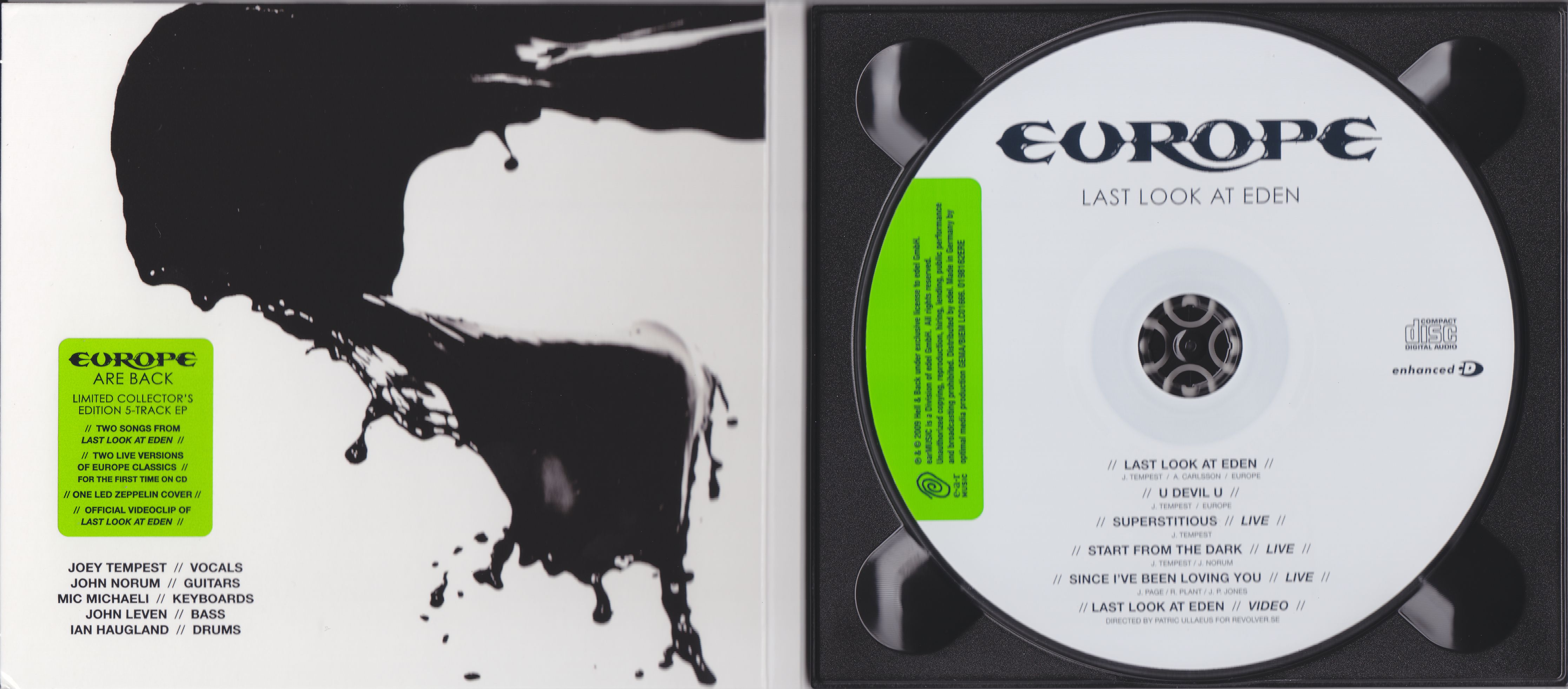 Europe  Last Look At Eden : CDs gatefold